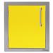 Alfresco Grills 17 Inch Stainless Steel Left Hinged Vertical Single Access Door   Traffic Yellow