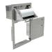 Alfresco Grills 17 Inch Stainless Steel Right Hinged Single Door  and  Paper Towel Holder Combo   Raspberry Red
