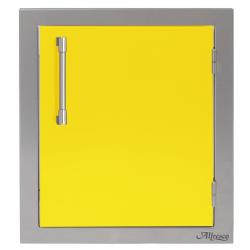 Alfresco Grills 17 Inch Stainless Steel Right Hinged Vertical Single Access Door Traffic Yellow250