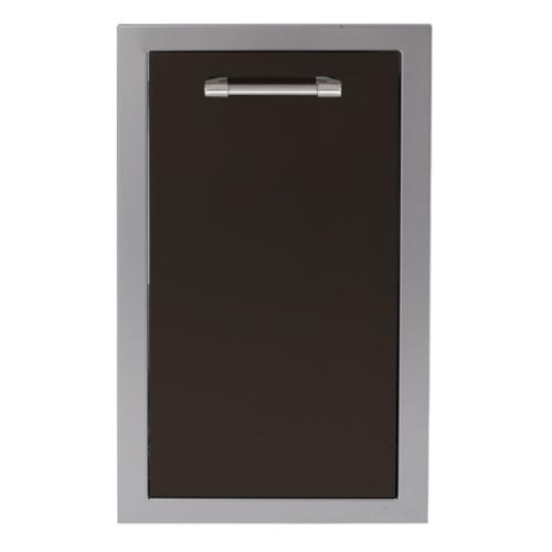 Alfresco Grills 18 Inch Stainless Steel Flush Mount Roll Out Propane Tank Storage Drawer   Jet Black Matte