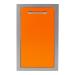 Alfresco Grills 18 Inch Stainless Steel Flush Mount Roll Out Propane Tank Storage Drawer   Luminous Orange