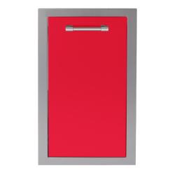 Alfresco Grills 20 Inch Roll Out Double Stainless Steel Trash and Recycling Bin with Soft Close Hardware Raspberry Red250
