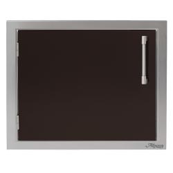 Alfresco Grills 23 Inch Stainless Steel Left Hinged Vertical Single Access Door Jet Black Matte250