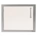 Alfresco Grills 23 Inch Stainless Steel Left Hinged Vertical Single Access Door   Signal White Gloss
