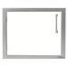 Alfresco Grills 23 Inch Stainless Steel Left Hinged Vertical Single Access Door   Signal White Matte