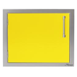 Alfresco Grills 23 Inch Stainless Steel Left Hinged Vertical Single Access Door Traffic Yellow250