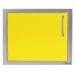 Alfresco Grills 23 Inch Stainless Steel Left Hinged Vertical Single Access Door   Traffic Yellow