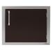 Alfresco Grills 23 Inch Stainless Steel Right Hinged Vertical Single Access Door   Jet Black Matte