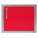 Alfresco Grills 23 Inch Stainless Steel Right Hinged Vertical Single Access Door   Raspberry Red