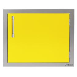 Alfresco Grills 23 Inch Stainless Steel Right Hinged Vertical Single Access Door Traffic Yellow250
