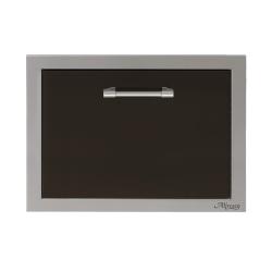 Alfresco Grills 26 Inch Built In Insulated Under Counter Ice Drawer and Bev Center 32 Lb Ice Capacity Jet Black Matte250