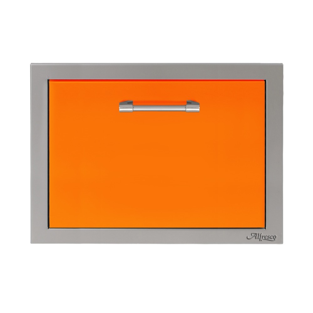 Alfresco Grills 26 Inch Built In Insulated Under Counter Ice Drawer and Bev Center   32 Lb