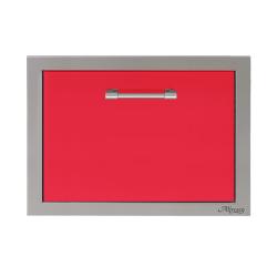 Alfresco Grills 26 Inch Built In Insulated Under Counter Ice Drawer and Bev Center 32 Lb Ice Capacity Raspberry Red250