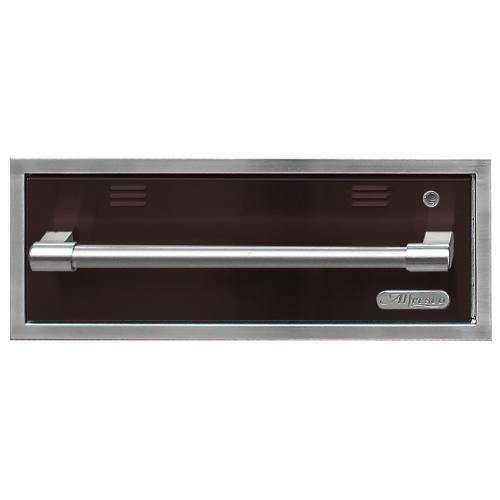 Alfresco Grills 30 Inch 110v Electric Outdoor Warming Drawer   Jet Black Matte
