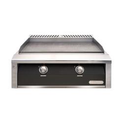 Alfresco Grills 30 Inch 2 Burner Built In Gas Commercial Style Flat Top Griddle Jet Black Matte250