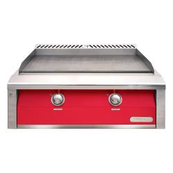 Alfresco Grills 30 Inch 2 Burner Built In Gas Commercial Style Flat Top Griddle Raspberry Red250