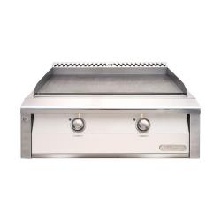 Alfresco Grills 30 Inch 2 Burner Built In Gas Commercial Style Flat Top Griddle Signal White Matte250