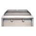 Alfresco Grills 30 Inch 2 Burner Built In Natural Gas Commercial Style Flat Top Griddle   Stainless Steel