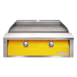 Alfresco Grills 30 Inch 2 Burner Built In Gas Commercial Style Flat Top Griddle Traffic Yellow250