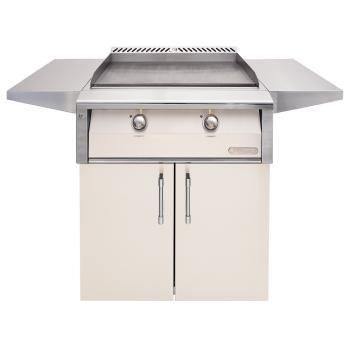 Alfresco Grills 30 Inch 2 Burner Freestanding Gas Commercial Style Flat Top Griddle Signal White Gloss350