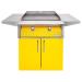Alfresco Grills 30 Inch 2 Burner Freestanding Gas Commercial Style Flat Top Griddle Traffic Yellow75