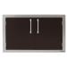 Alfresco Grills 30 Inch Stainless Steel Double Access Door   Jet Black Matte