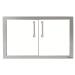 Alfresco Grills 30 Inch Stainless Steel Double Access Door   Signal White Matte