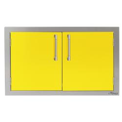 Alfresco Grills 30 Inch Stainless Steel Double Access Door Traffic Yellow250