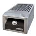 Alfresco Grills 30200 BTU Built In Natural Gas Sear Zone Side Burner with Stainless Steel Lid   Jet Black Matte
