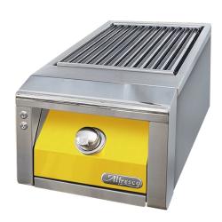 Alfresco Grills 30200 BTU Built In Gas Sear Zone Side Burner with Stainless Steel Lid Traffic Yellow250