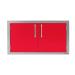 Alfresco Grills 36 Inch Stainless Steel Double Access Door   Raspberry Red