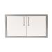 Alfresco Grills 36 Inch Stainless Steel Double Access Door   Signal White Gloss