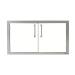Alfresco Grills 36 Inch Stainless Steel Double Access Door   Signal White Matte