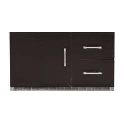 Alfresco Grills 42 Inch 7 25 Cu Ft Capacity Outdoor Rated Built In Under Grill Refrigerator Jet Black Matte250