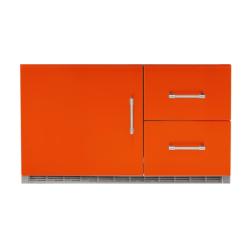 Alfresco Grills 42 Inch 7 25 Cu Ft Capacity Outdoor Rated Built In Under Grill Refrigerator Luminous Orange250