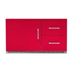 Alfresco Grills 42 Inch 7 25 Cu Ft Capacity Outdoor Rated Built In Under Grill Refrigerator Raspberry Red250