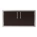 Alfresco Grills 42 Inch Stainless Steel Double Access Door   Jet Black Matte