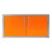 Alfresco Grills 42 Inch Stainless Steel Double Access Door   Luminous Orange