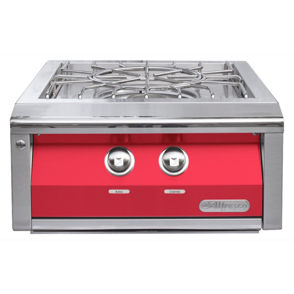 Alfresco Grills 65000 BTU Built In Natural Gas Versa Power Cooker   Raspberry Red