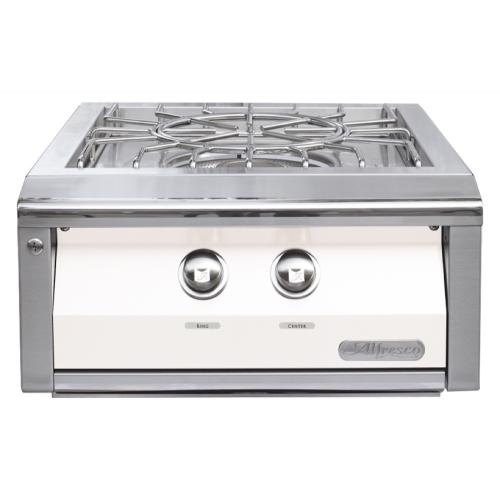 Alfresco Grills 65000 BTU Built In Natural Gas Versa Power Cooker   Signal White Matte