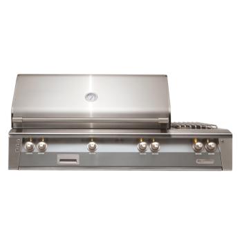 Alfresco Grills ALXE 56 Inch 3 Burner Built In Gas Grill with Rear Infrared Burner and Side Burner Signal Grey350