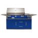 Alfresco Grills ALXE 56 Inch 3 Burner Freestanding Gas Grill with Rear Infrared Burner and Side Burner on Refrigerated Cart Ultramarine Blue75