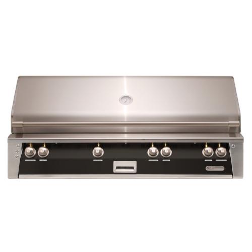 Alfresco Grills ALXE 56 Inch 4 Burner Built In Natural Gas Grill with Sear Zone and Rear Infrared Burner    Jet Black Matte