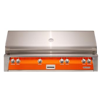 Alfresco Grills ALXE 56 Inch 4 Burner Built In Gas Grill with Sear Zone and Rear Infrared Burner Luminous Orange350