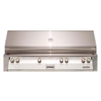 Alfresco Grills ALXE 56 Inch 4 Burner Built In Gas Grill with Sear Zone and Rear Infrared Burner Signal White Gloss350