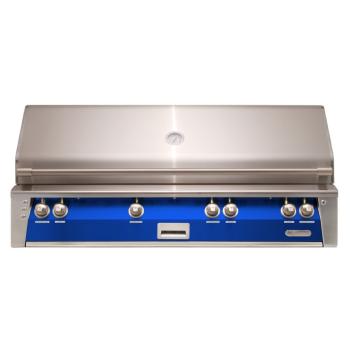Alfresco Grills ALXE 56 Inch 4 Burner Built In Gas Grill with Sear Zone and Rear Infrared Burner Ultramarine Blue350