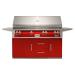 Alfresco Grills ALXE 56 Inch 4 Burner Freestanding Gas Grill with Sear Zone and Rear Infrared Burner on Refrigerated Cart Carmine Red75