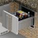 Alfresco Grills 26 Inch Built In Insulated Under Counter Ice Drawer and Bev Center   32 Lb
