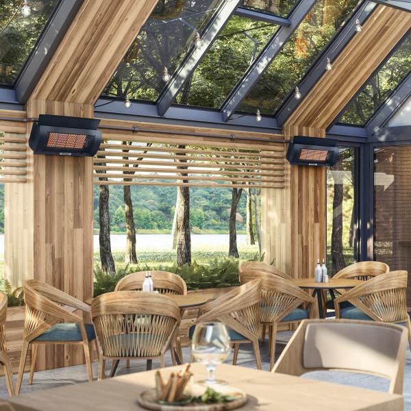 Dimplex DGR Series Outdoor 26 Inch 32000 BTU Wall Mounted Infrared Natural Gas Heater