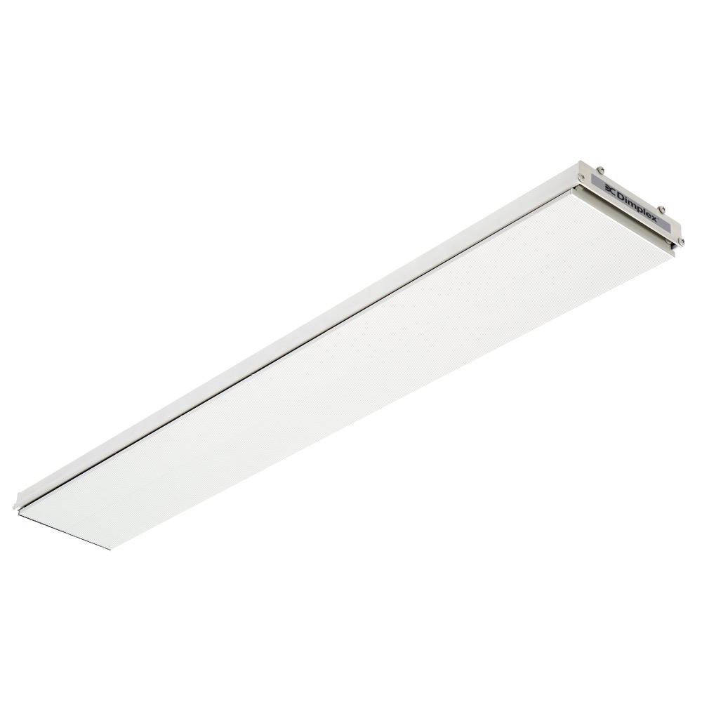 Outdoor 72 Inch 3200W Single Element Electric Wall Mounted Long Wave Radiant Patio Heater   240V   White